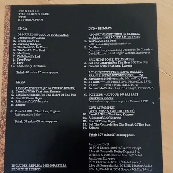 Pink Floyd -  The Early Years 1972 - Picture 6 of 6